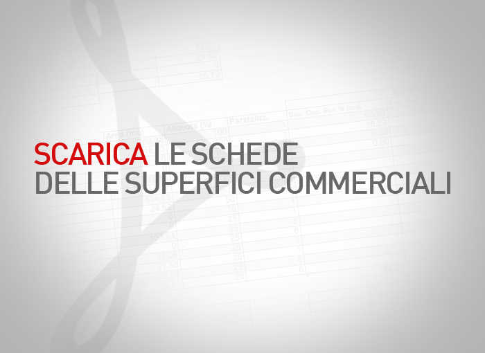 schede delle superfici commerciali